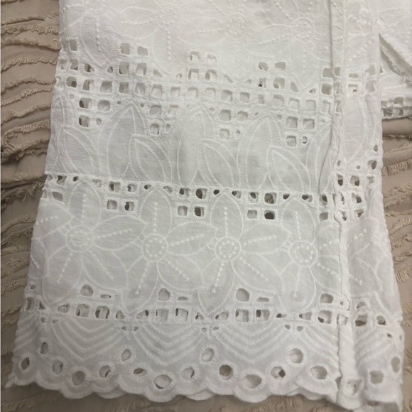 Galita Fashion - White Eyelet Women's 2-Piece Set - Picture 6 of 7